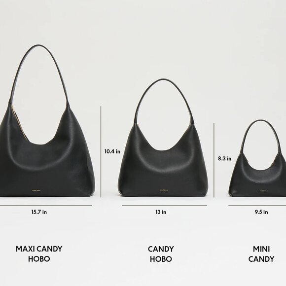 Mansur Gavriel Candy Mini Croc Embossed Hobo - Jasmi - Picture 8 of 9